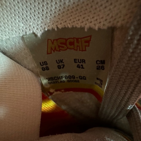 Casual Gray Suede Sneakers with Orange Trim - Men's Lace-Up - Picture 4 of 4